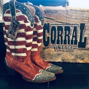 Corral Vintage American Flag Cowboy Boots